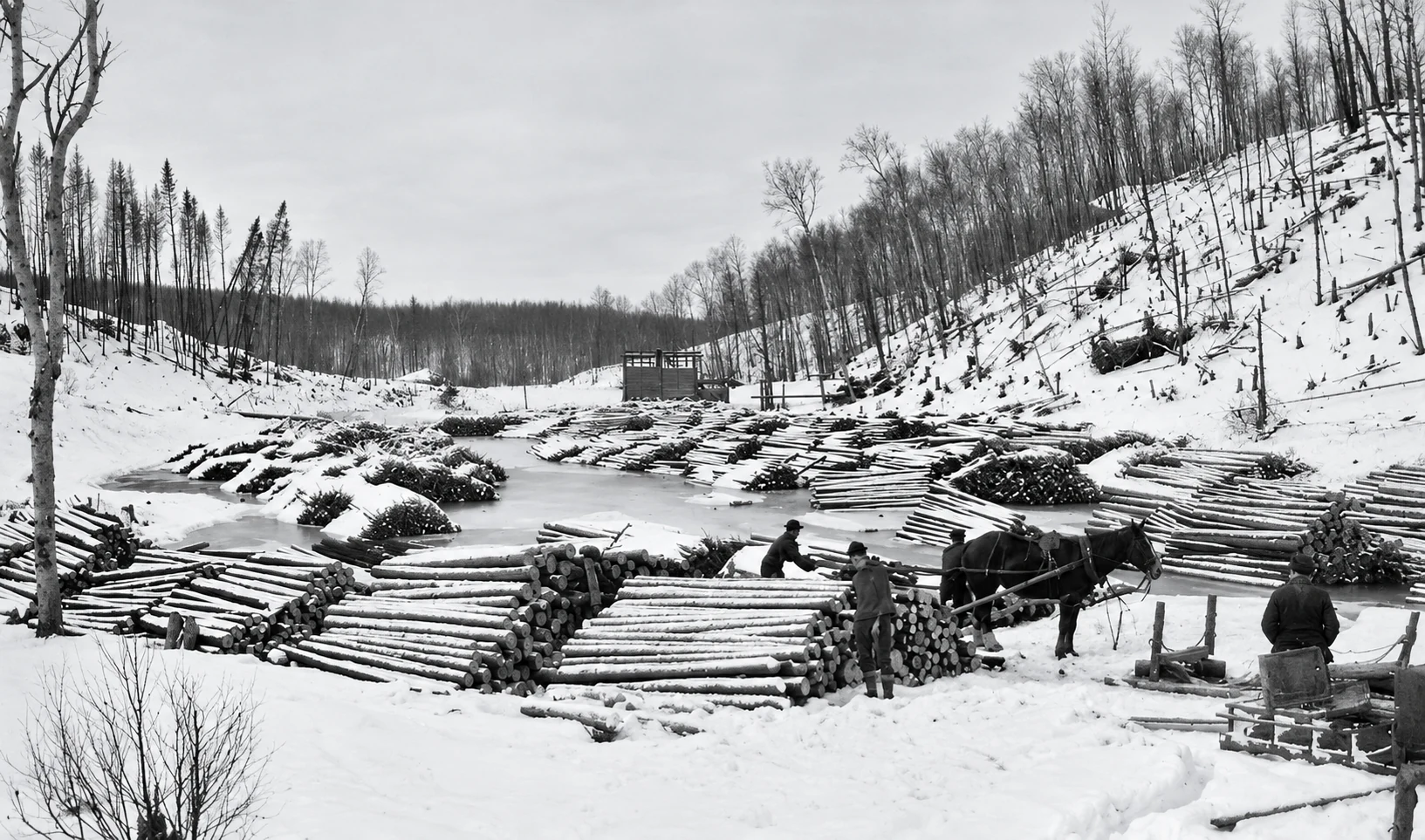 Photographie d’archives des chantiers de la Côte-Nord, image 6