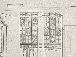Preparatory plan for Sainte-Amélie’s decoration